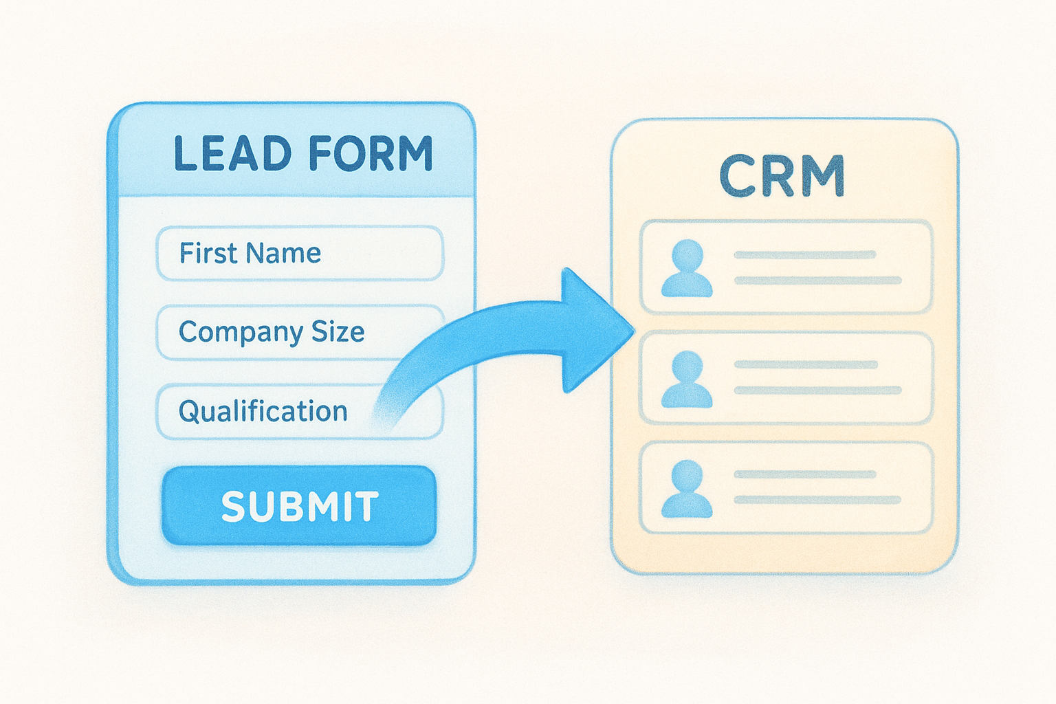 Capture leads directly into the right fields