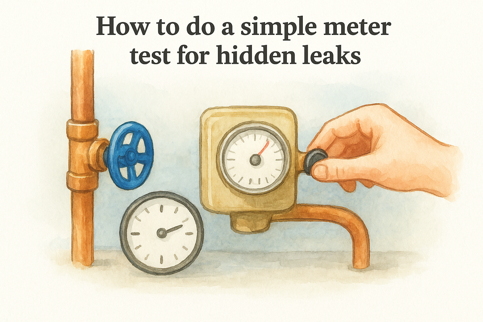 How to do a simple meter test for hidden leaks