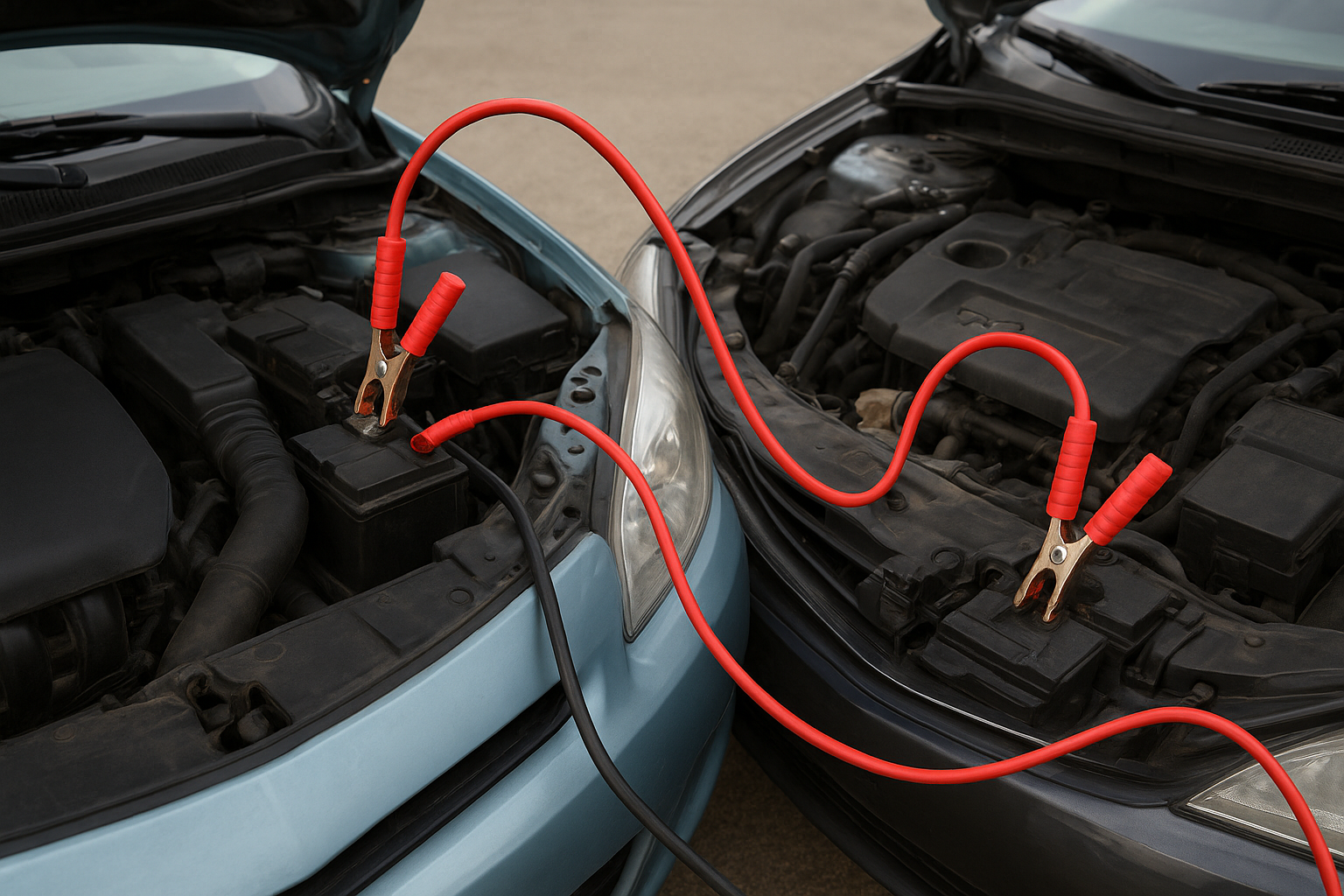 Connect the cables in the correct order