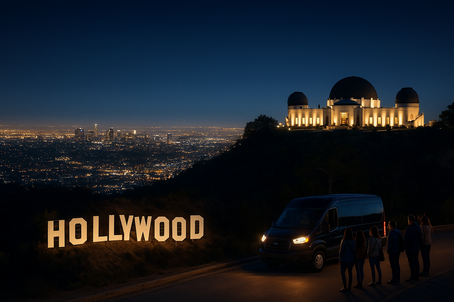 11. Hollywood night tour with Griffith Observatory stop