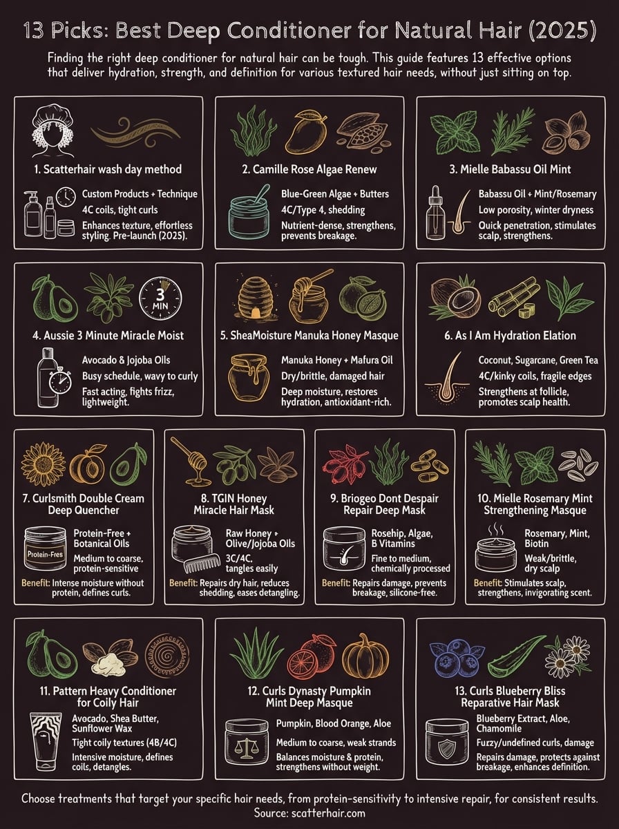 best deep conditioner for natural hair infographic