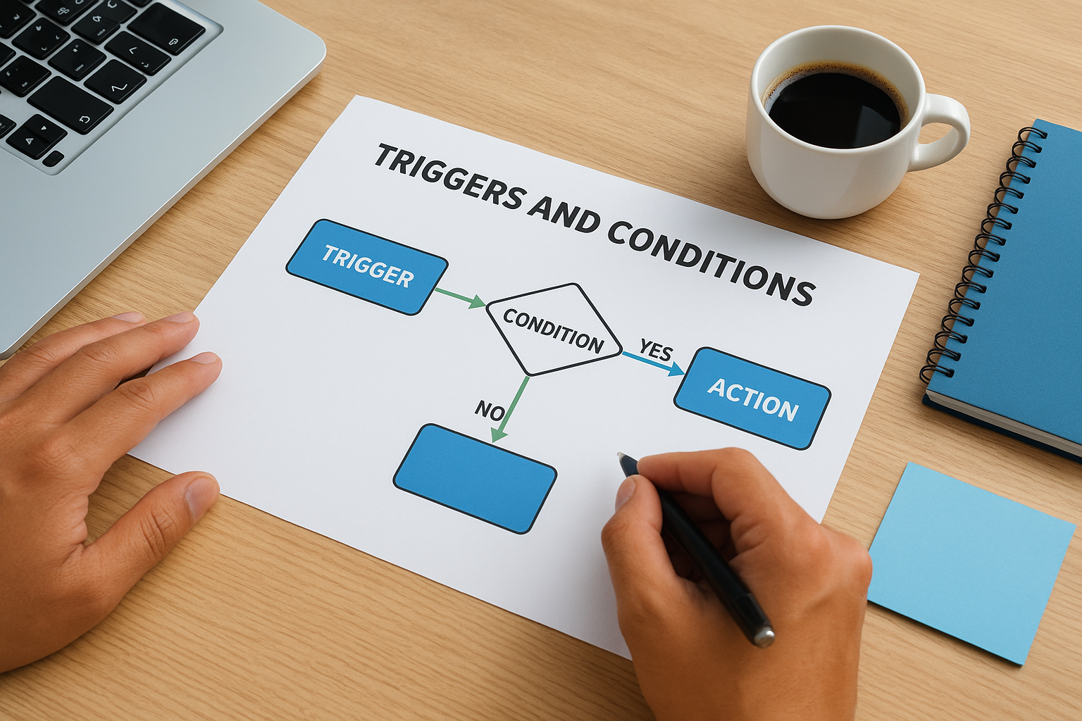 Triggers and conditions set everything in motion