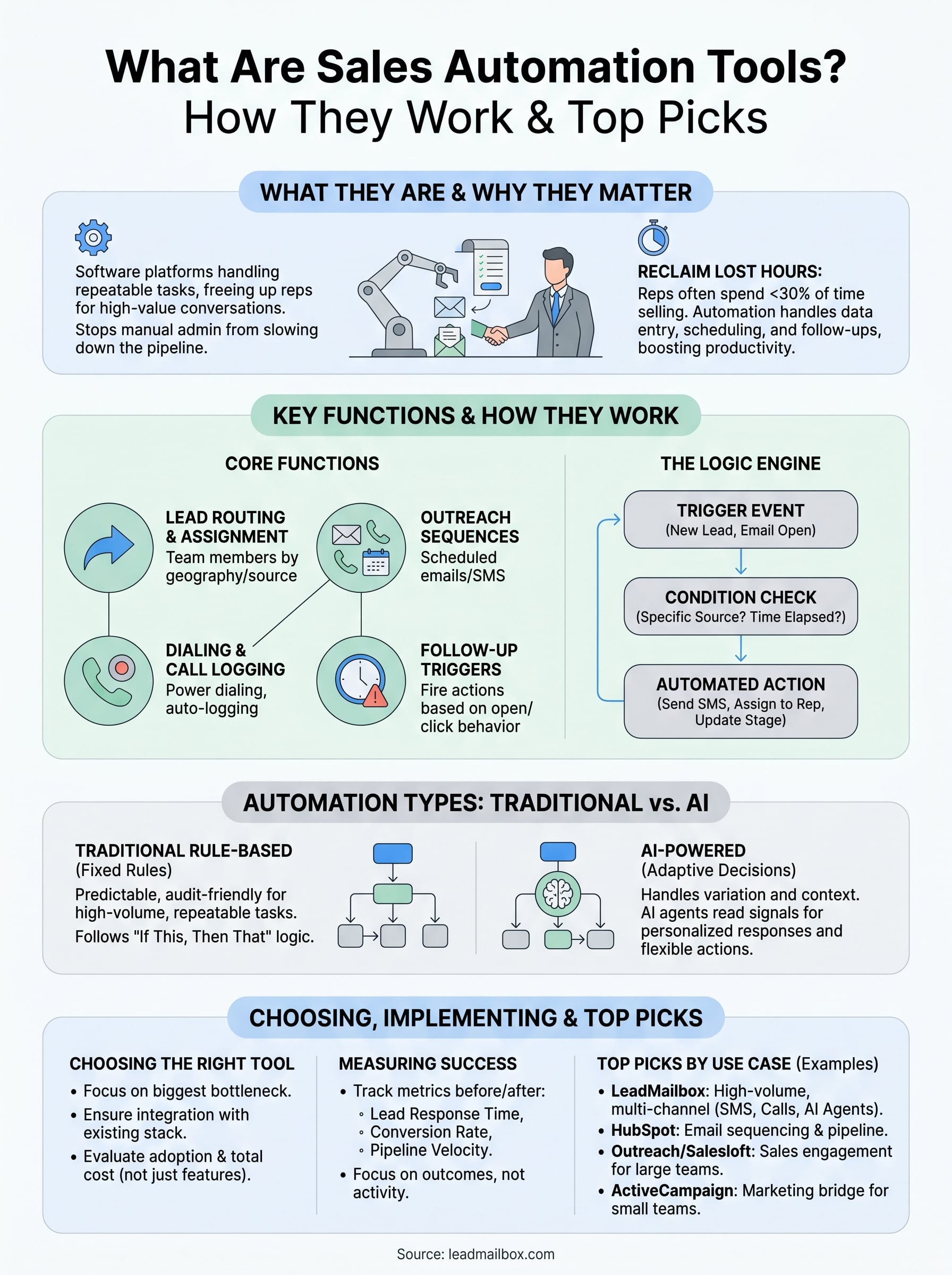 what are sales automation tools infographic