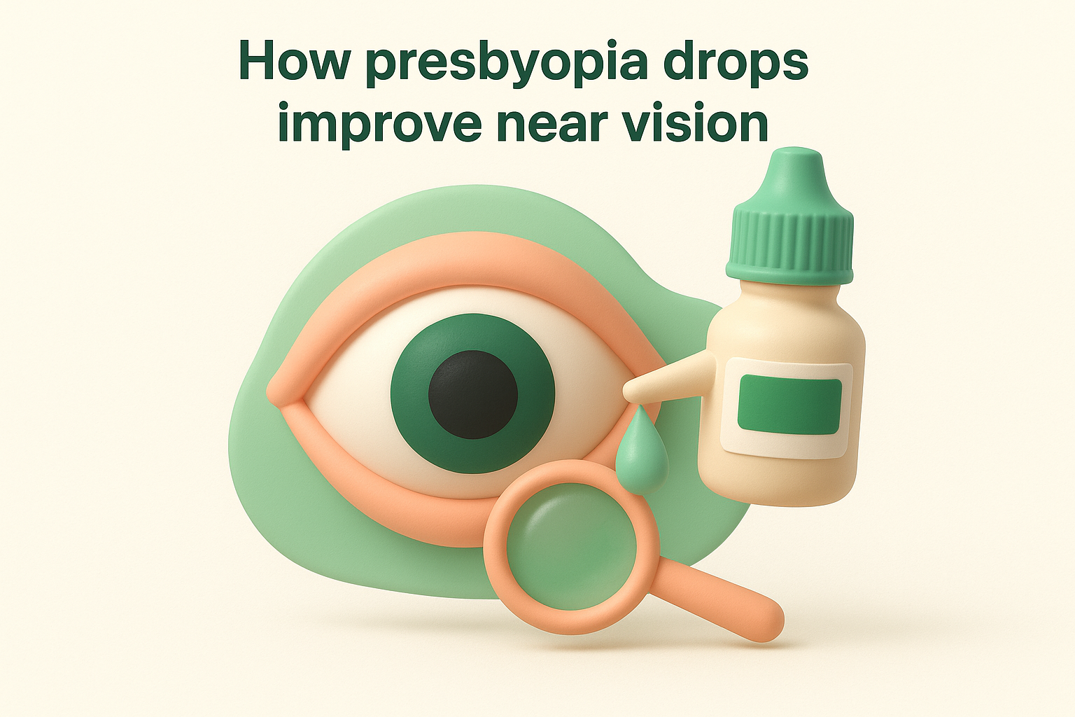 How presbyopia drops improve near vision