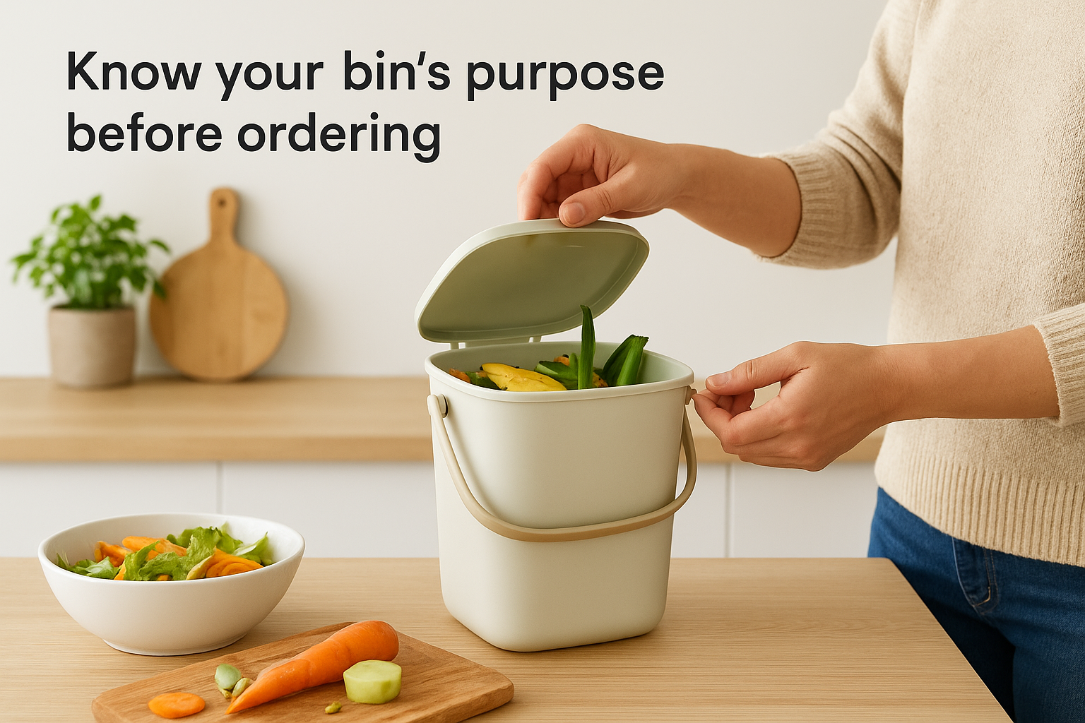 Know your bin's purpose before ordering