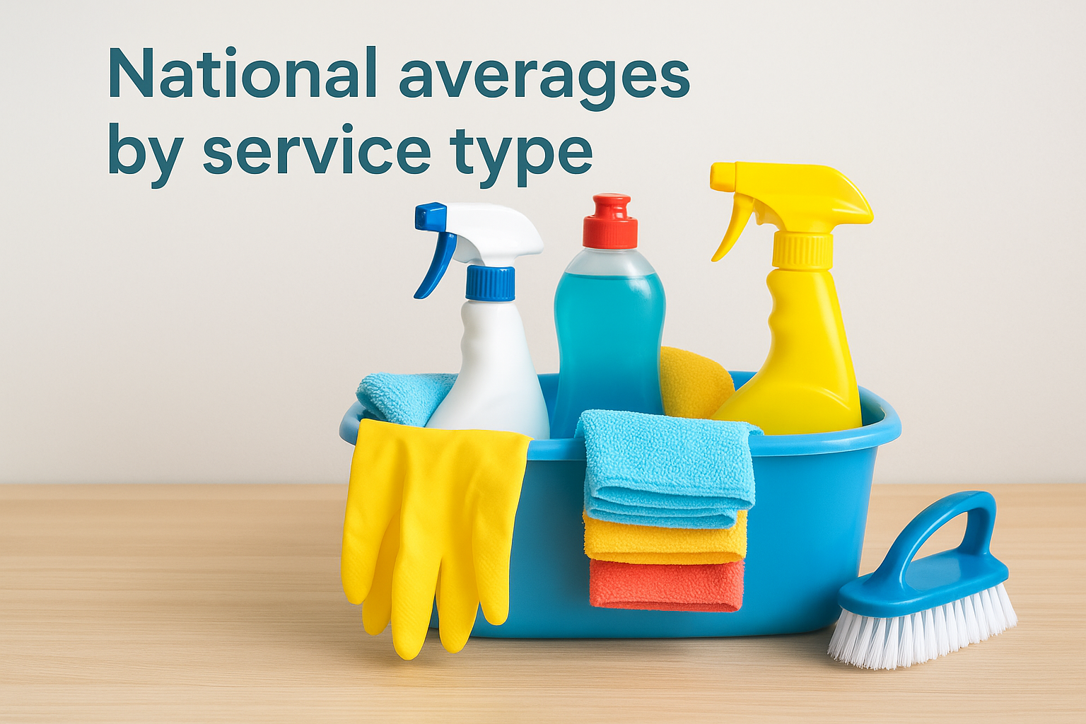 National averages by service type