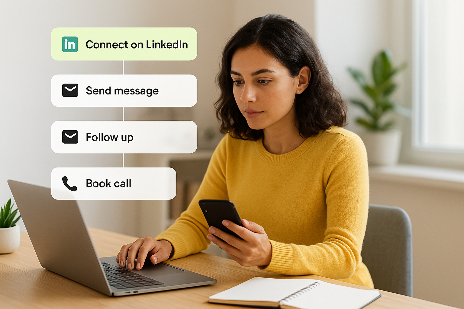 Structure your outreach sequence