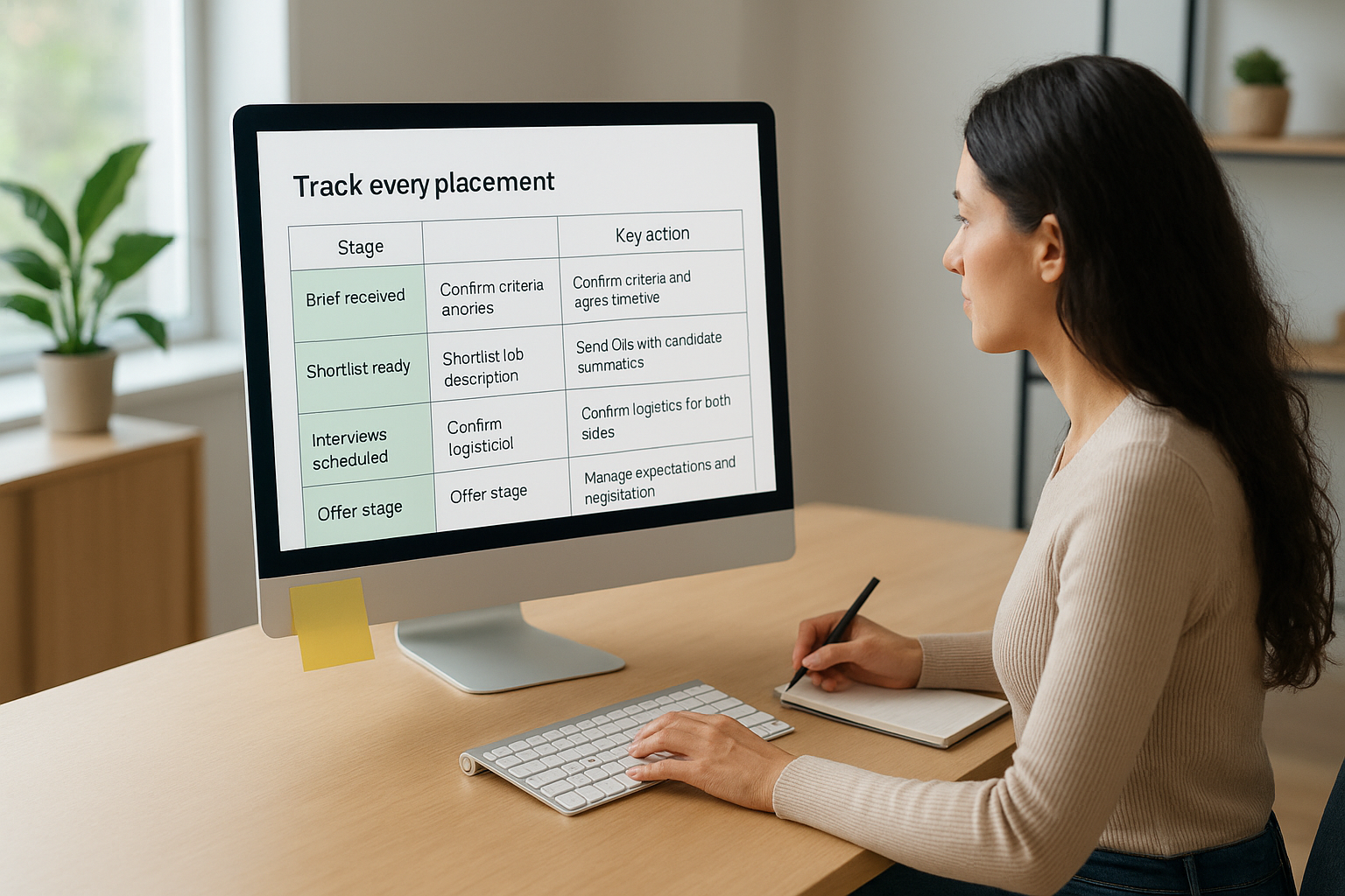 Track every placement from brief to start date