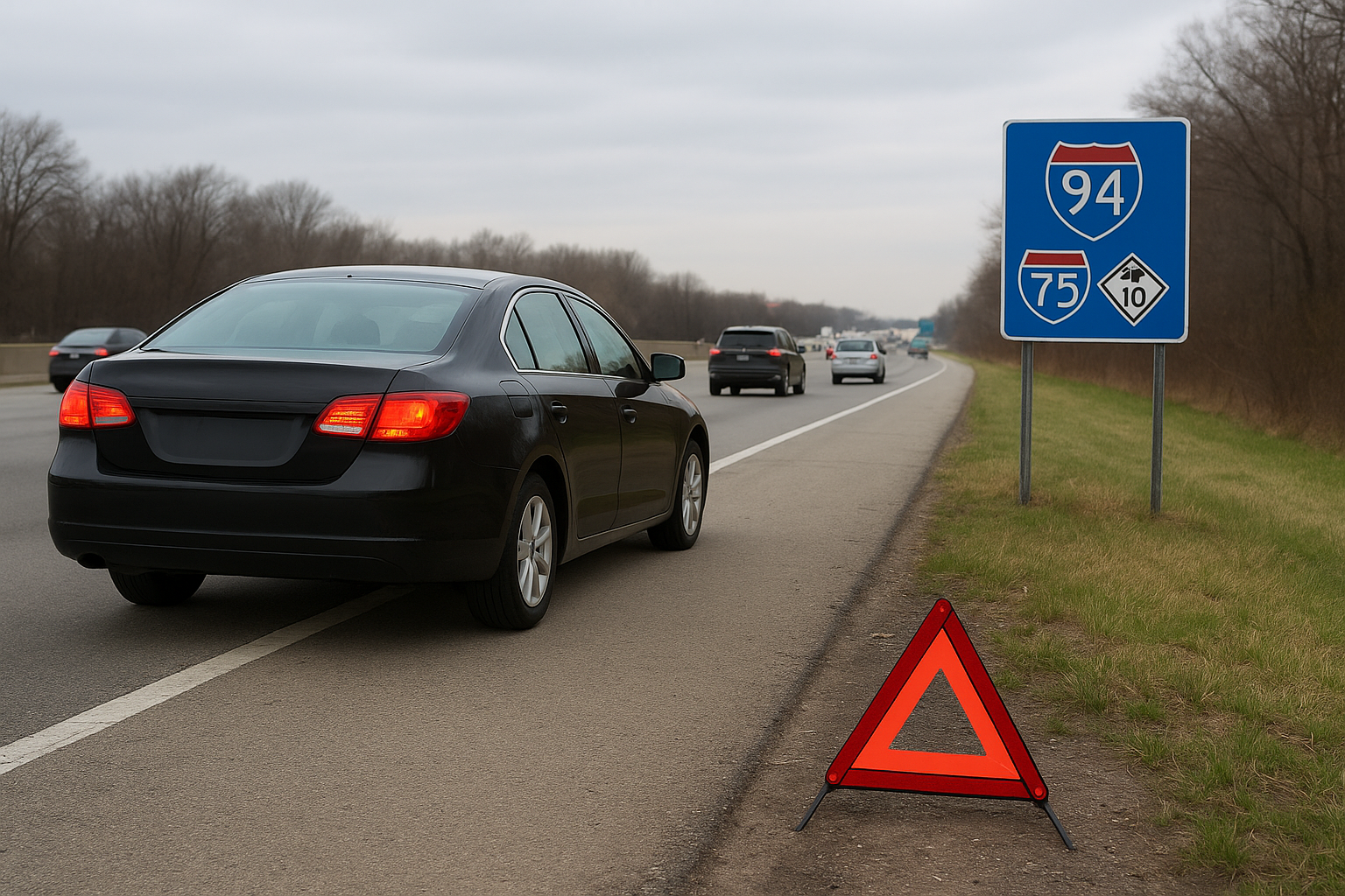 Make the scene safe on I-94, I-75, and M-10
