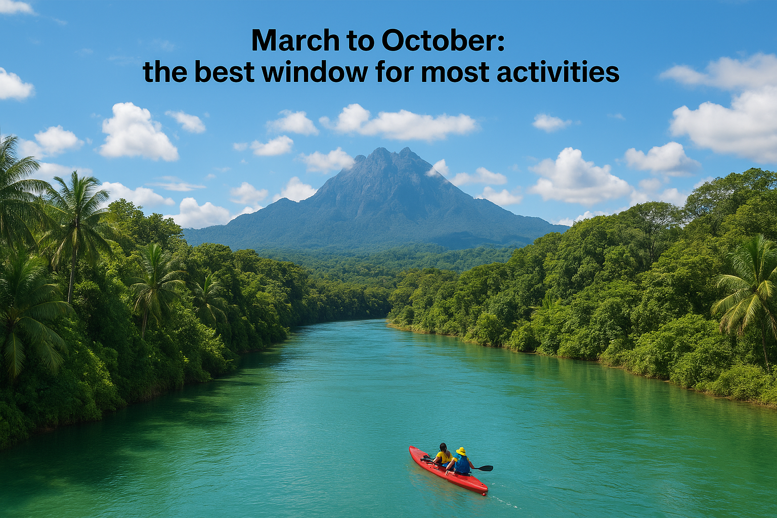 March to October: the best window for most activities