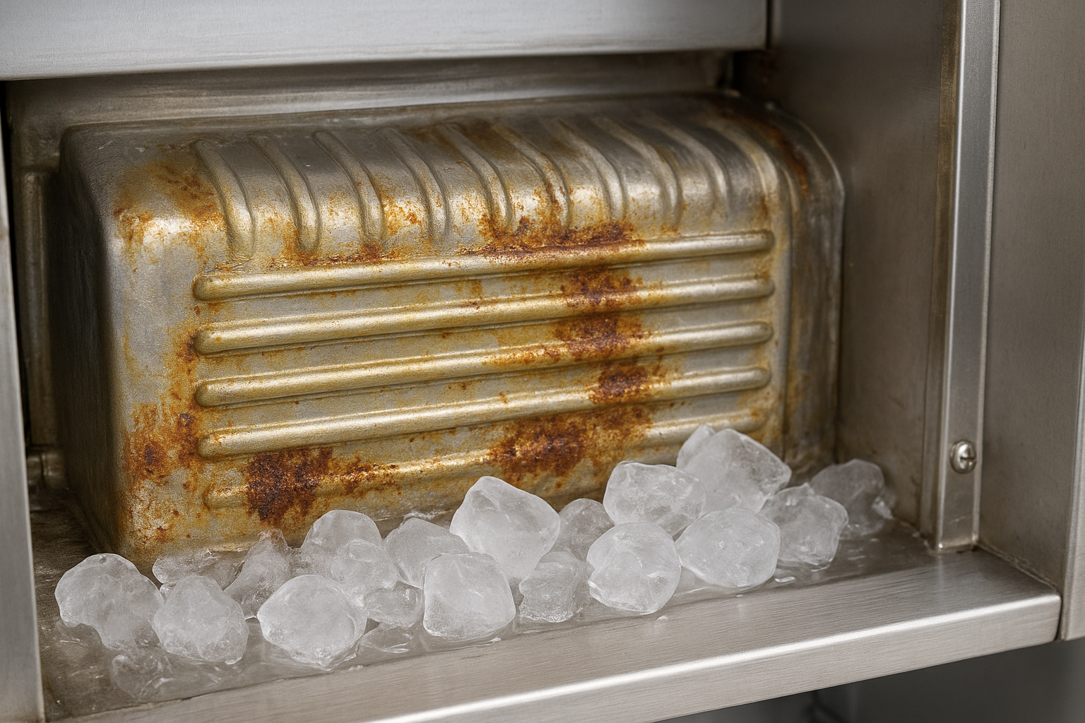 The role of nickel in ice machine evaporators
