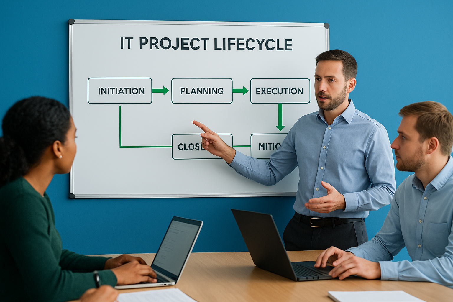 Core roles across the IT project lifecycle