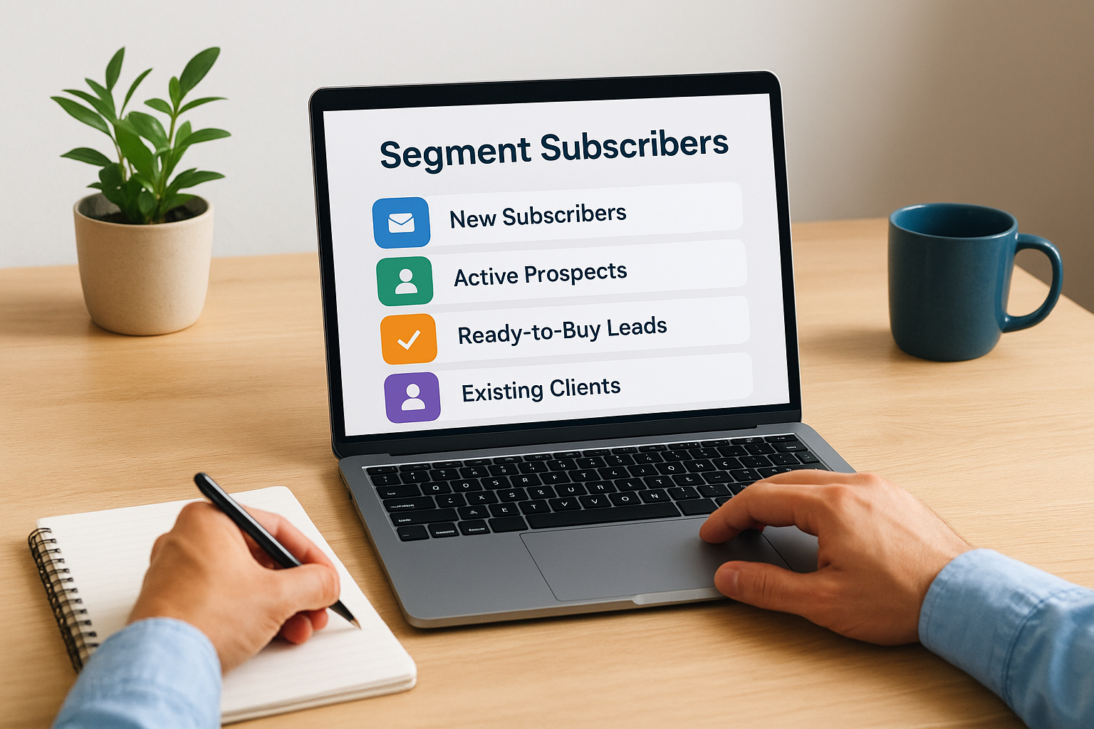 Segment by lifecycle stage and service interest