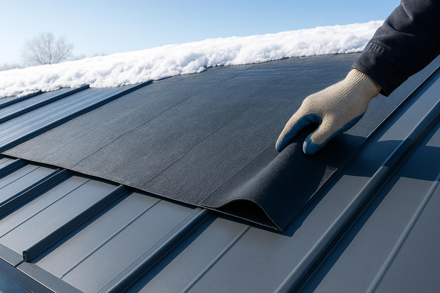 3. Ice-and-water barrier system for snow and ice zones