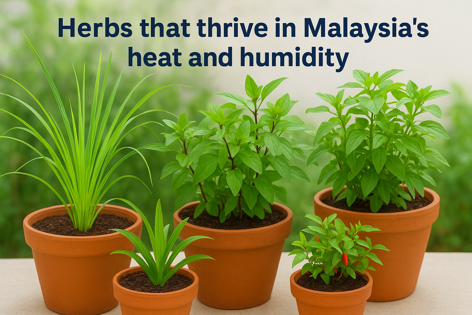 Herbs that thrive in Malaysia's heat and humidity