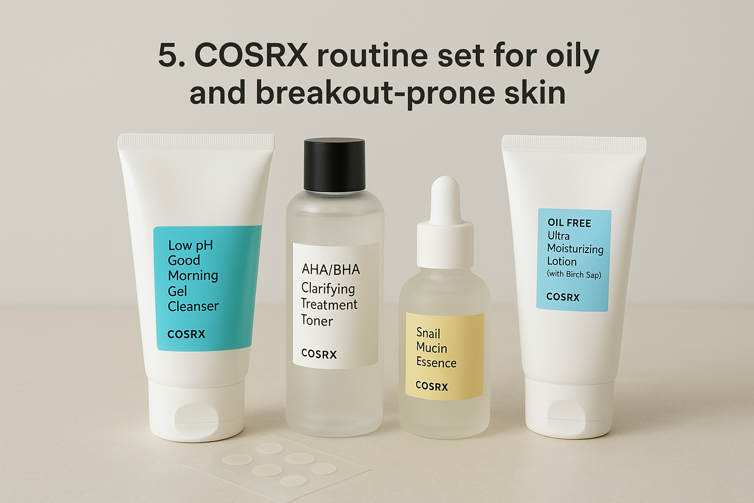 5. COSRX routine set for oily and breakout-prone skin