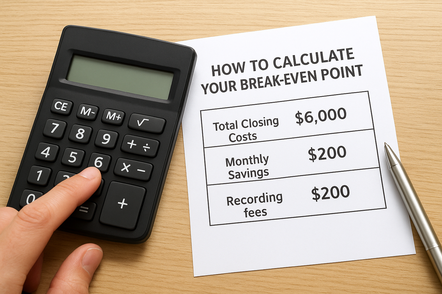 How to calculate your break-even point