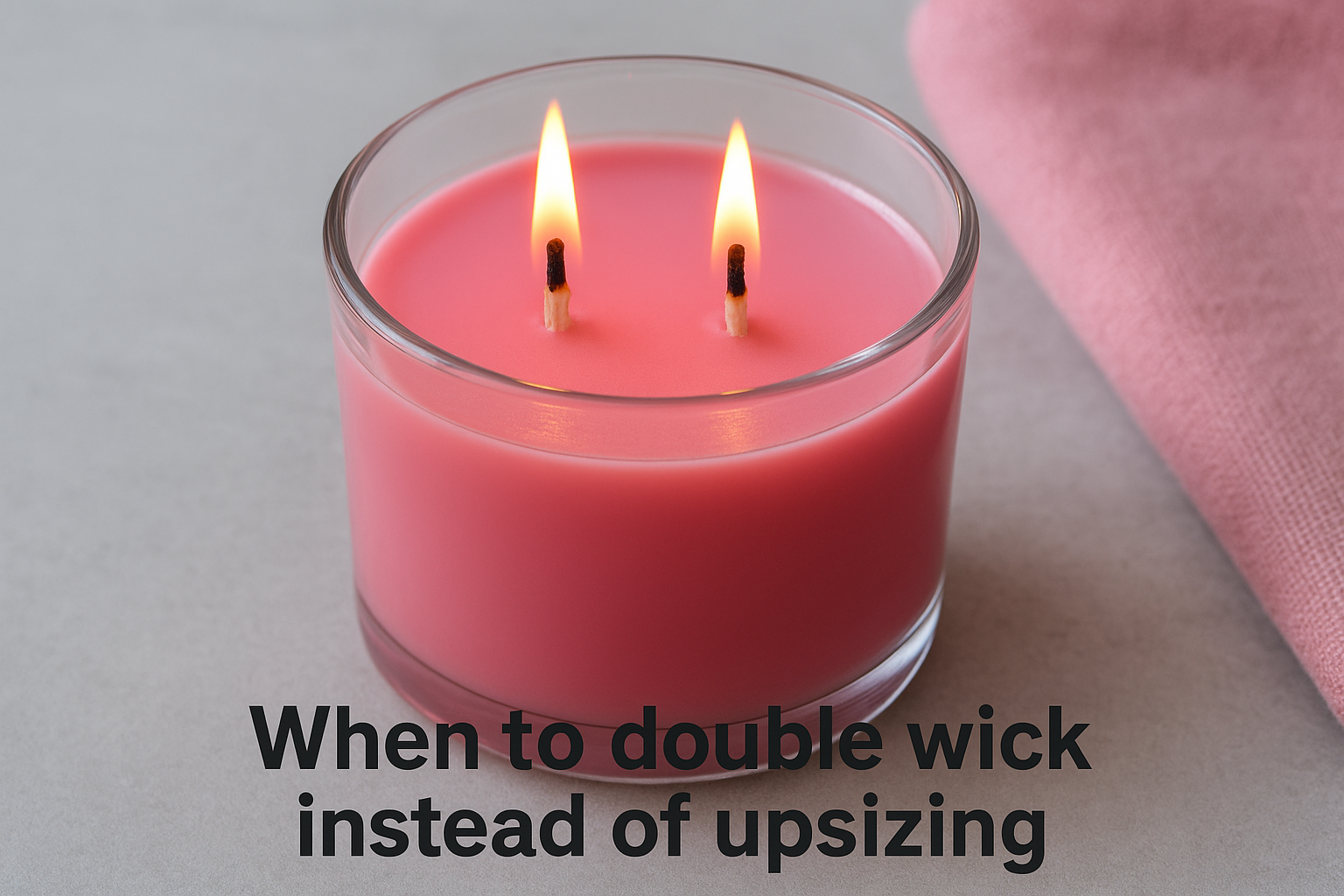 When to double wick instead of upsizing