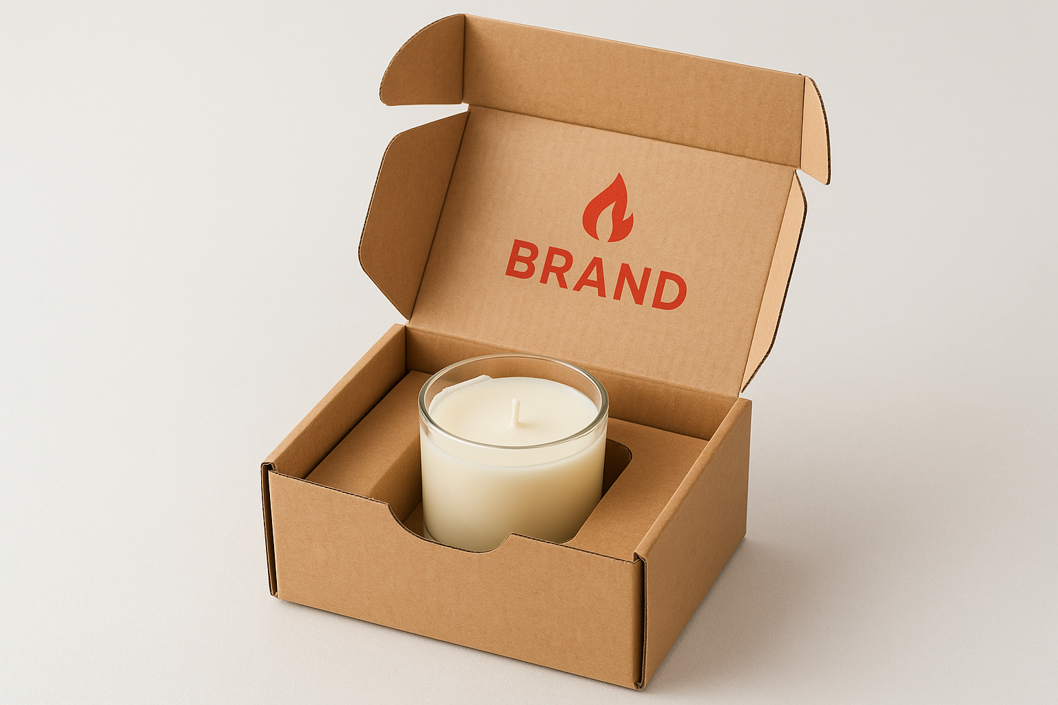 1. Branded mailer box with a snug insert