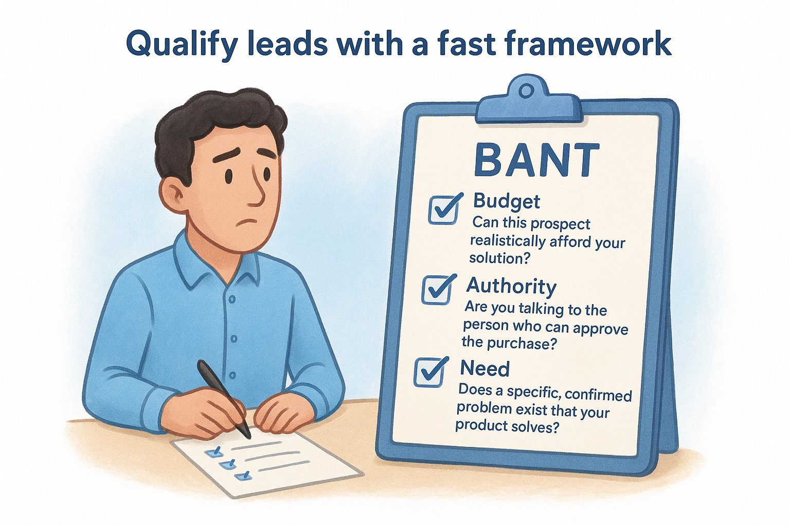 Qualify leads with a fast framework