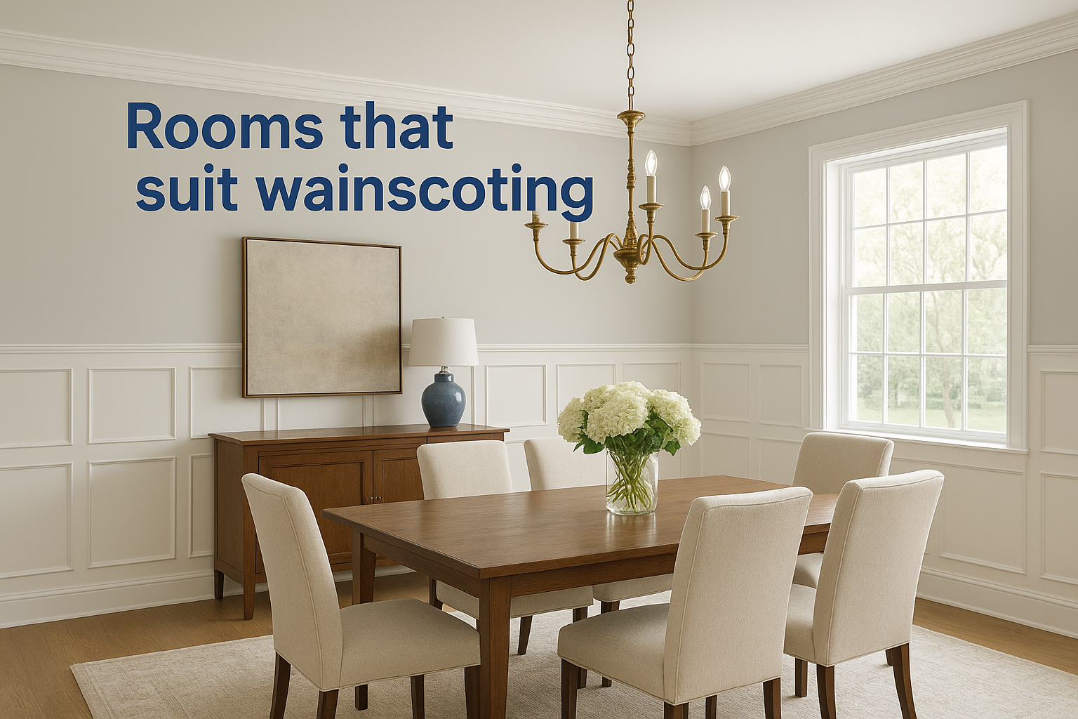 Rooms that suit wainscoting