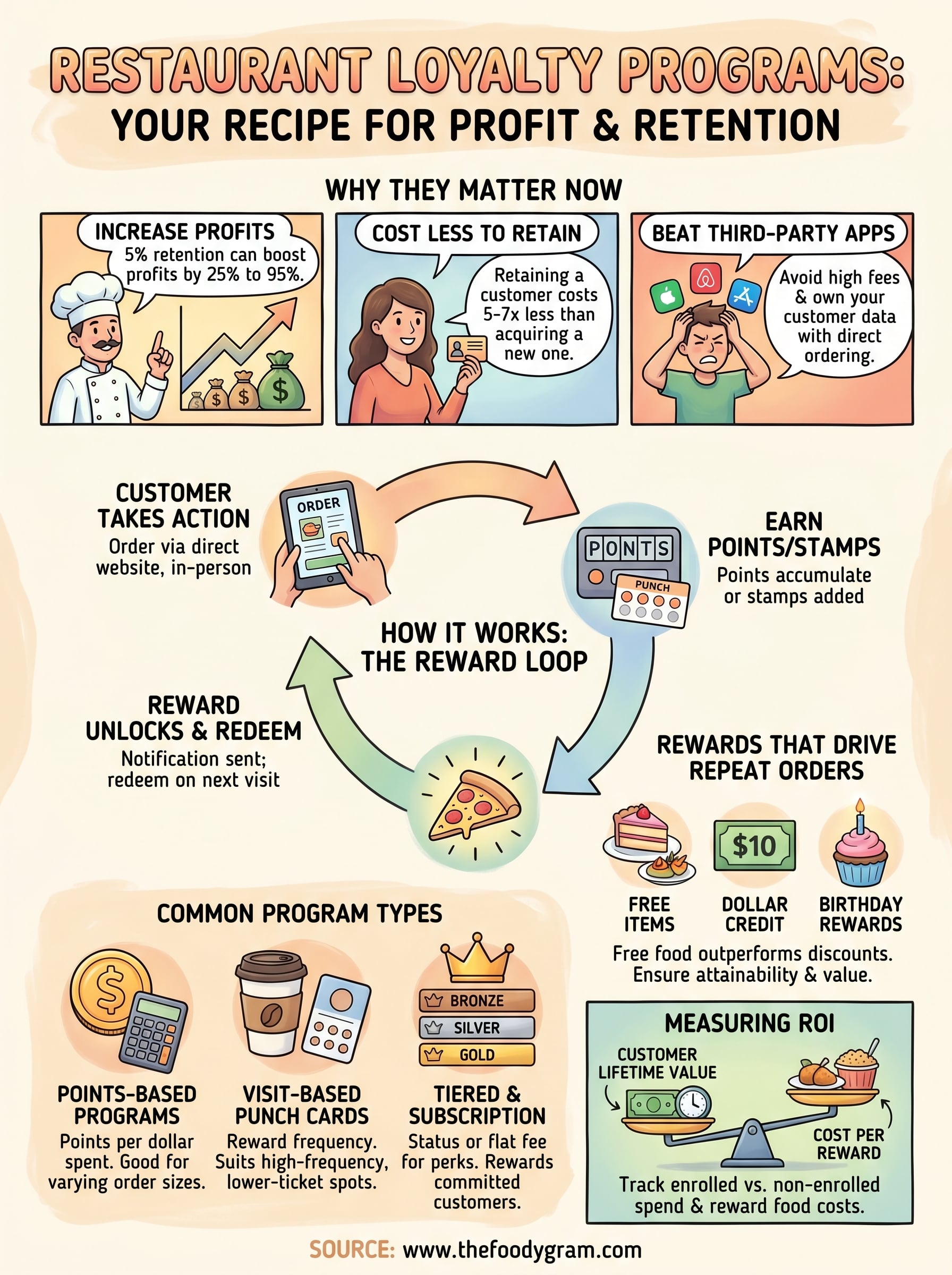 what is a restaurant loyalty program infographic