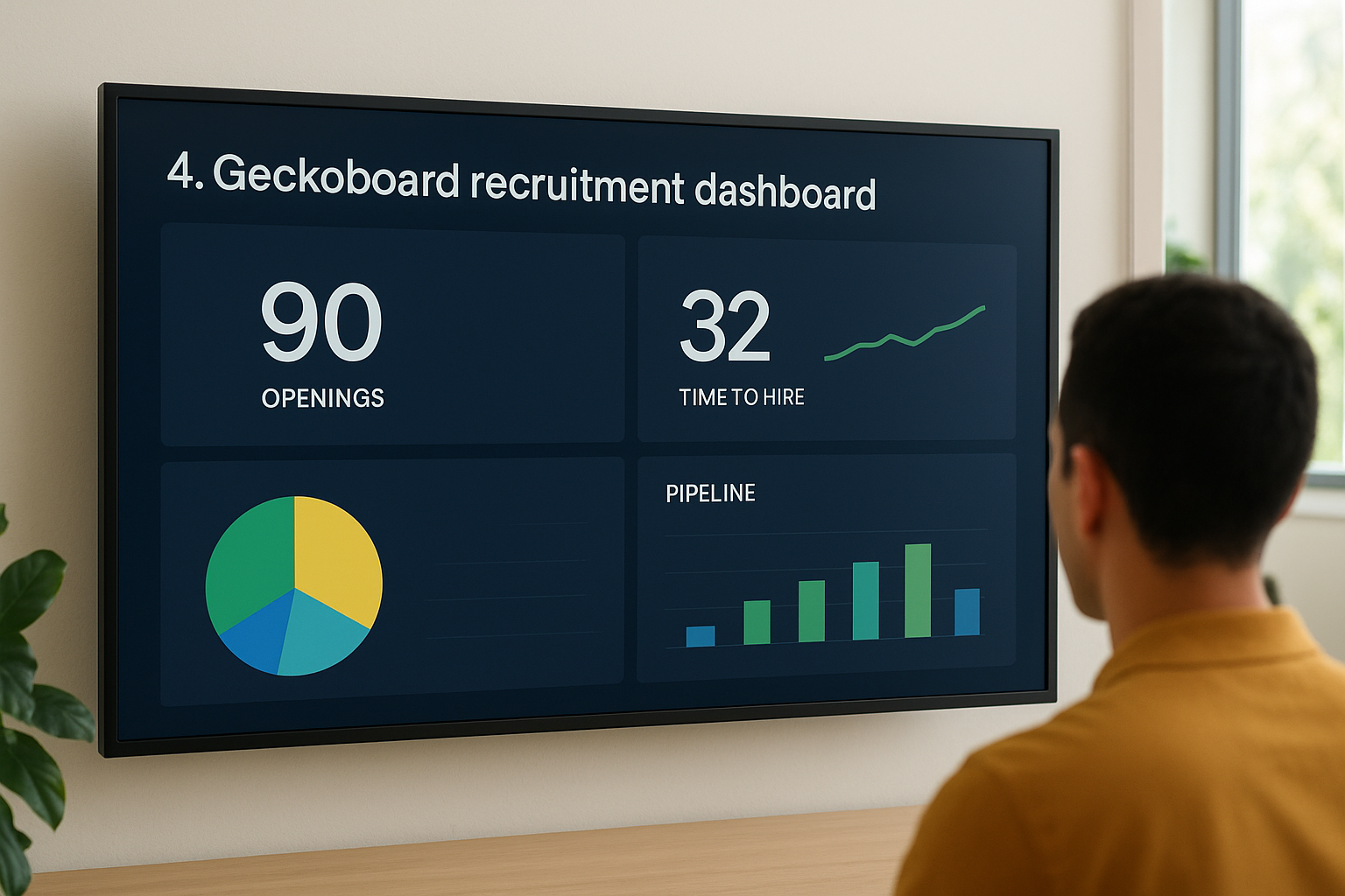 4. Geckoboard recruitment dashboard