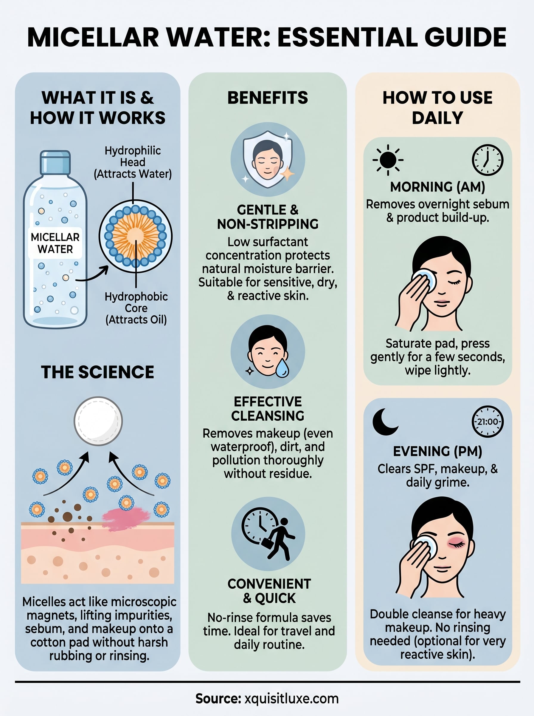 micellar water infographic