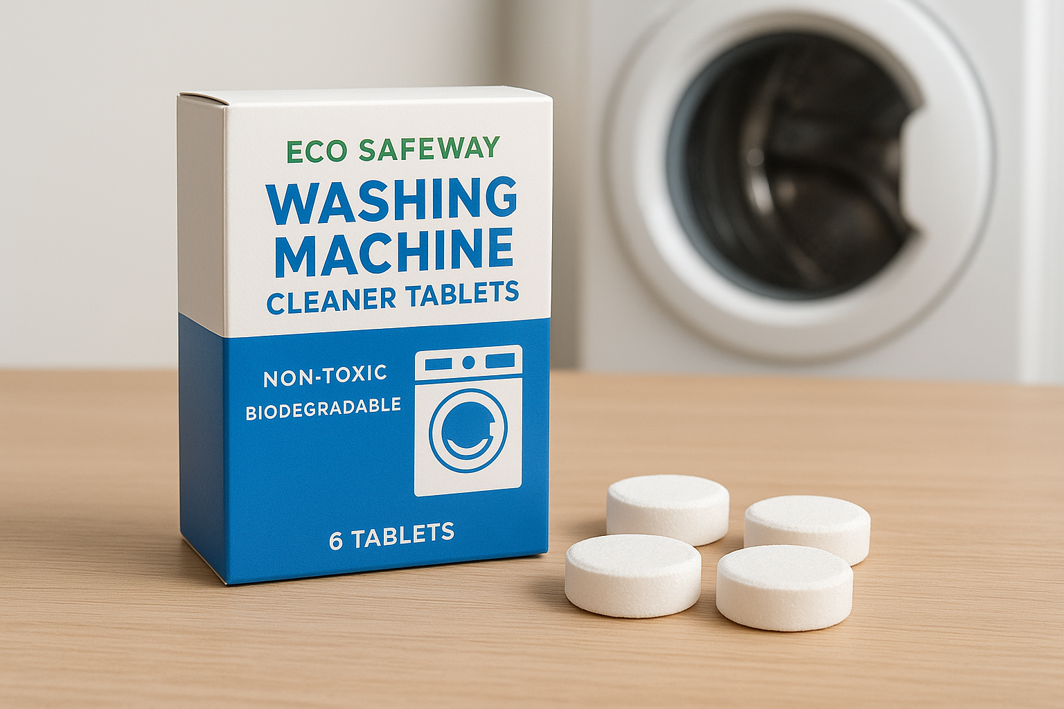 1. Eco Safeway washing machine cleaner tablets