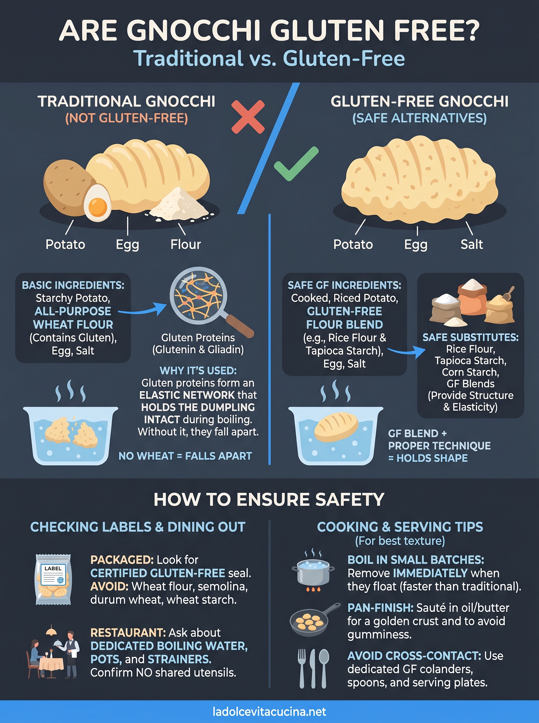 are gnocchi gluten free infographic