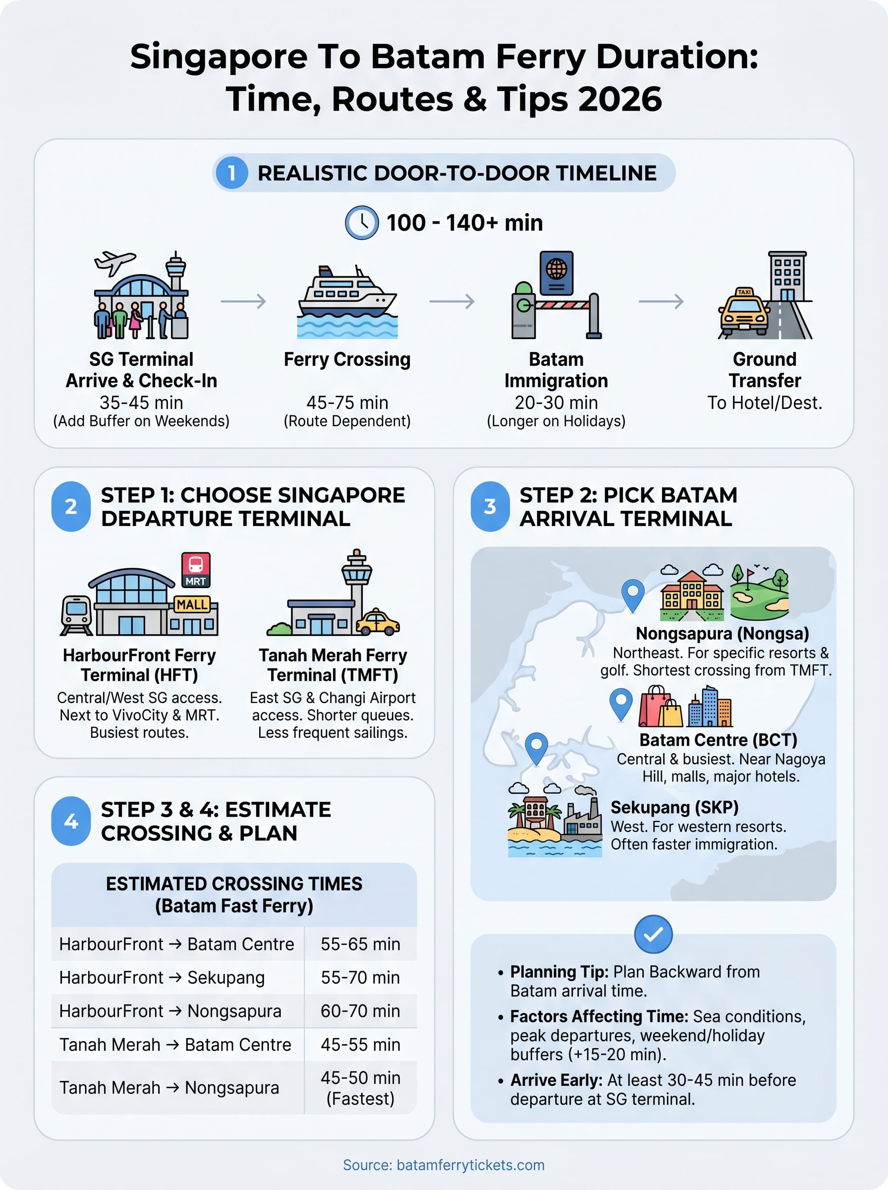 singapore to batam ferry duration infographic