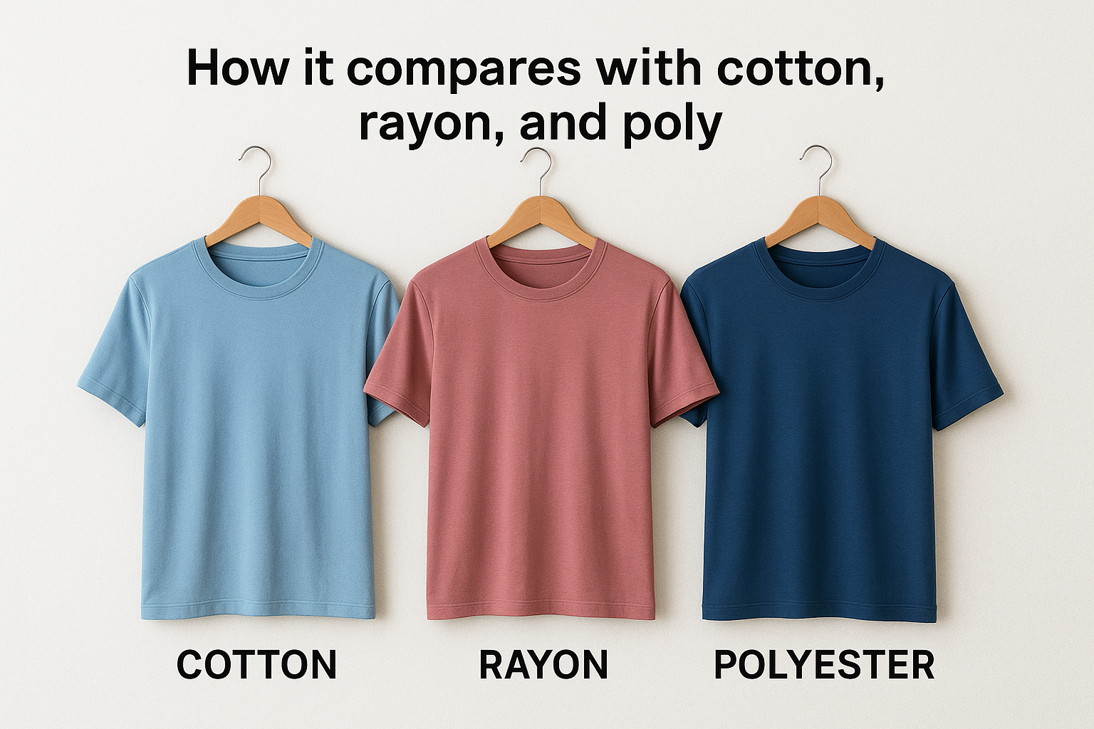 How it compares with cotton, rayon, and poly