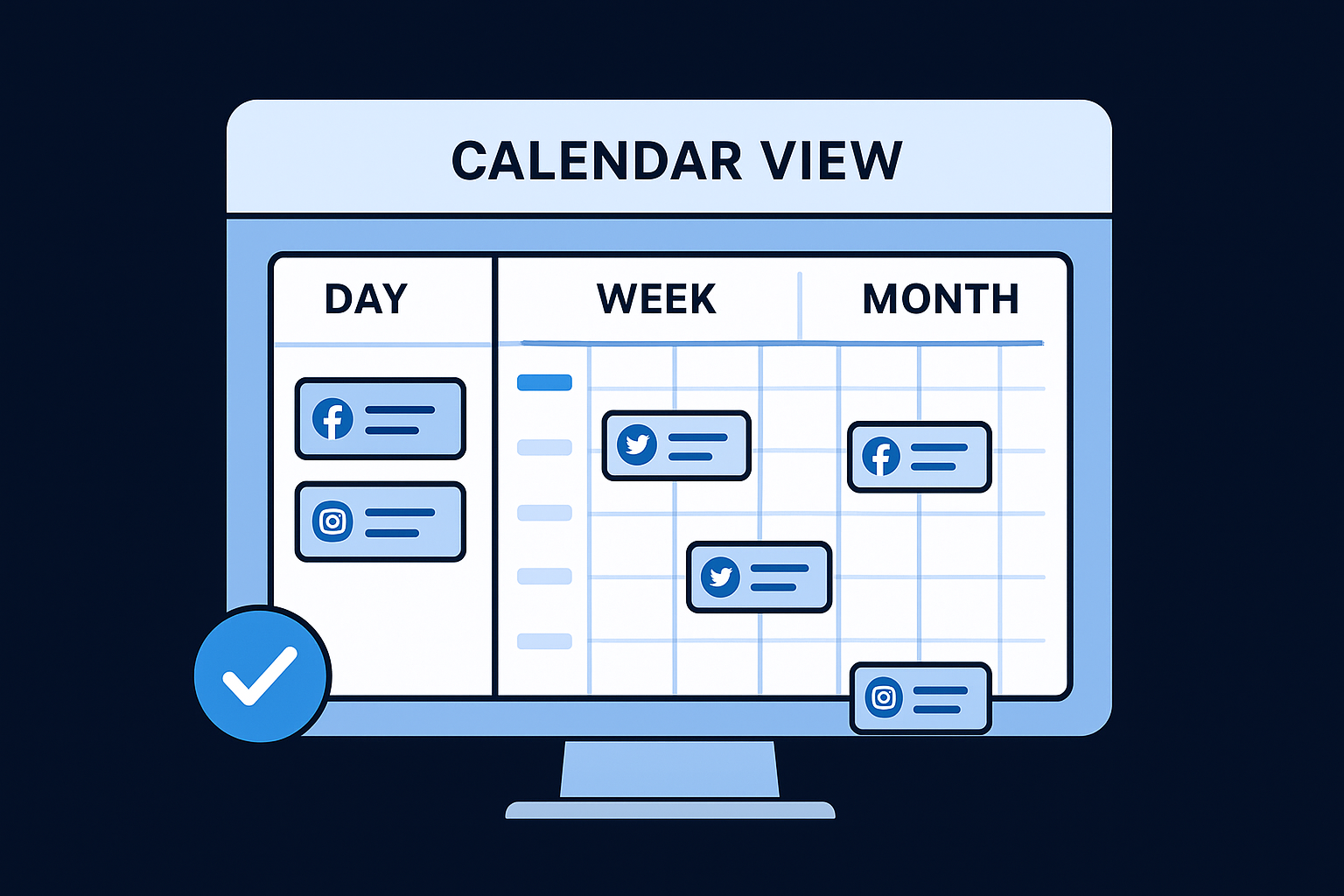 What you see in the calendar view
