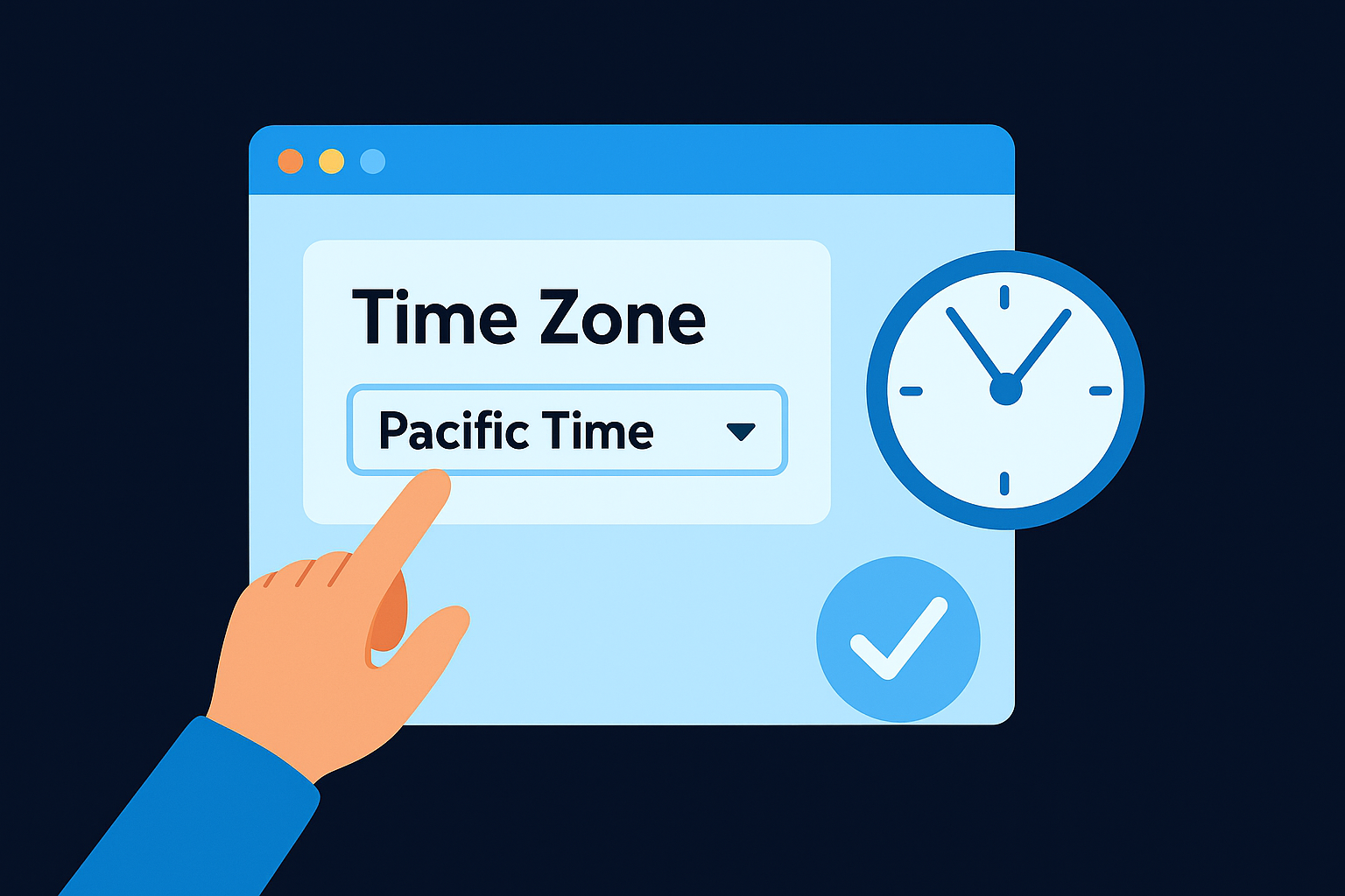 Set the correct time zone