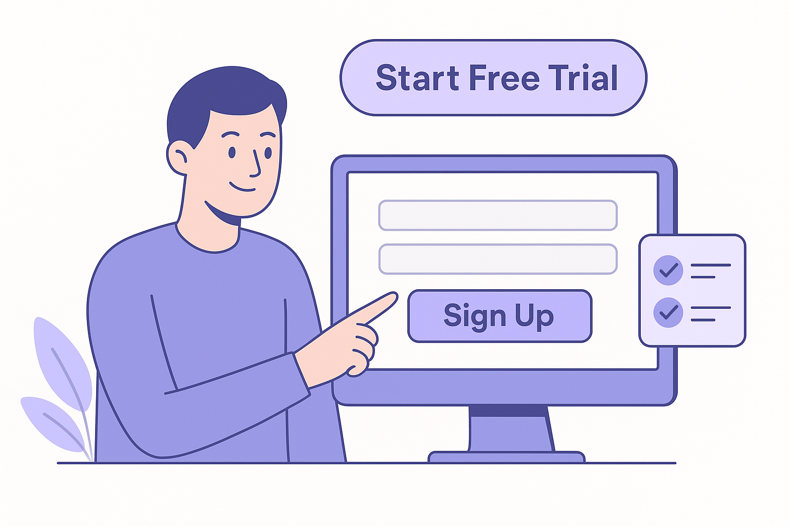 Step 2. Create your account and pick a plan