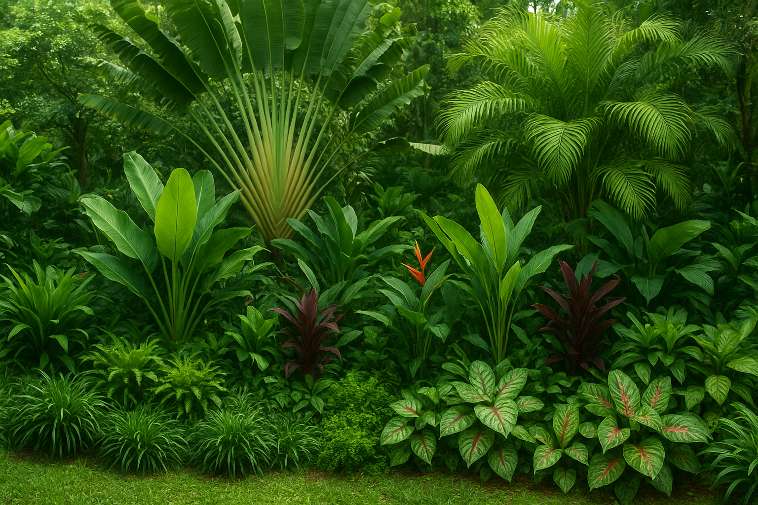 2. Layer plants for a true jungle look