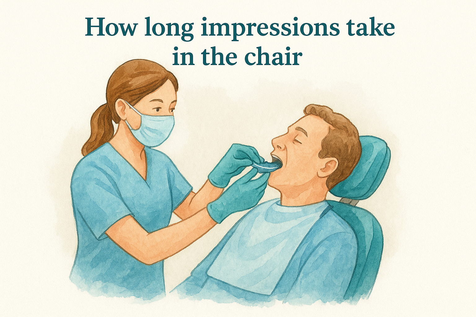 How long impressions take in the chair