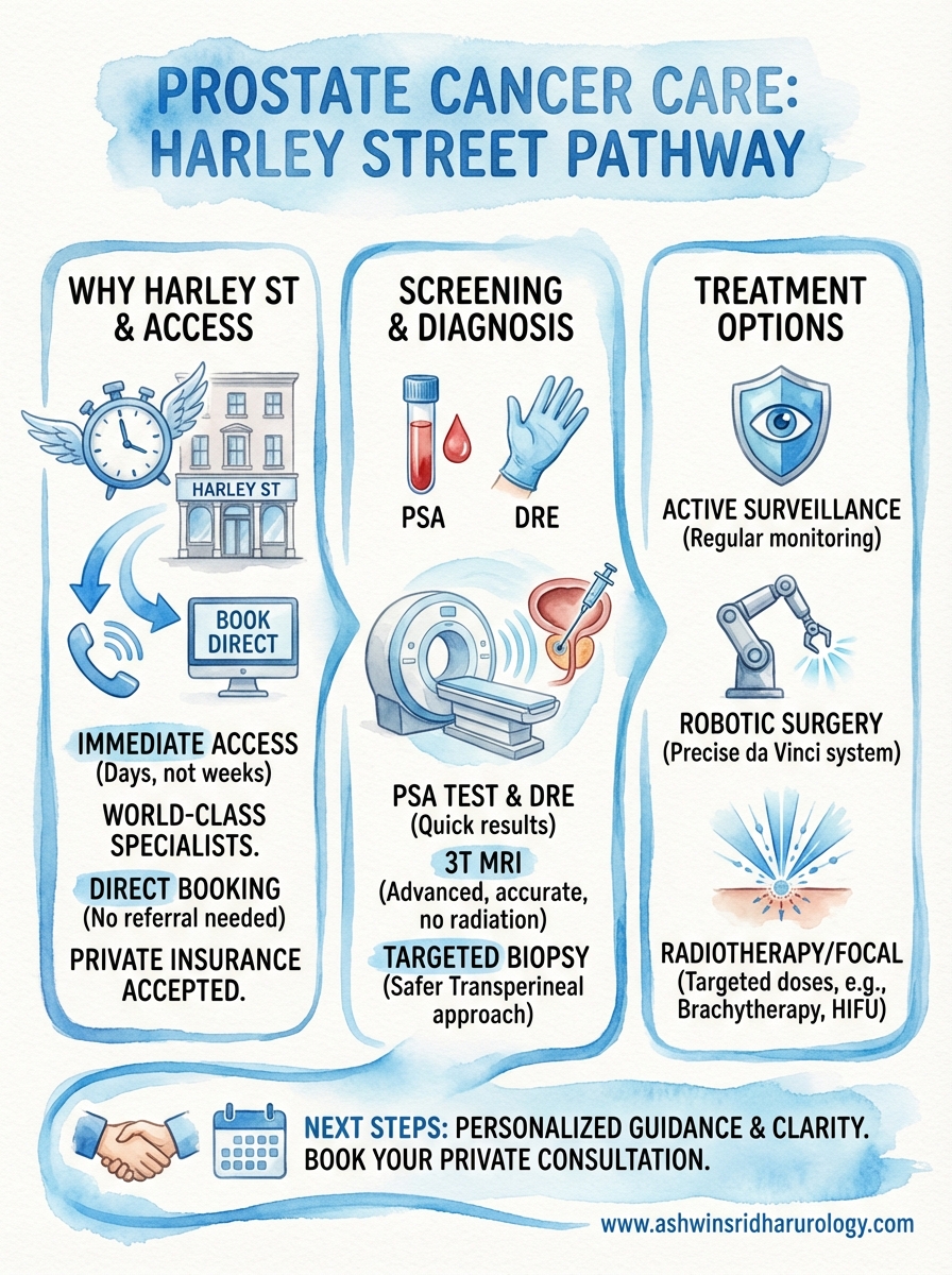 prostate cancer harley street infographic