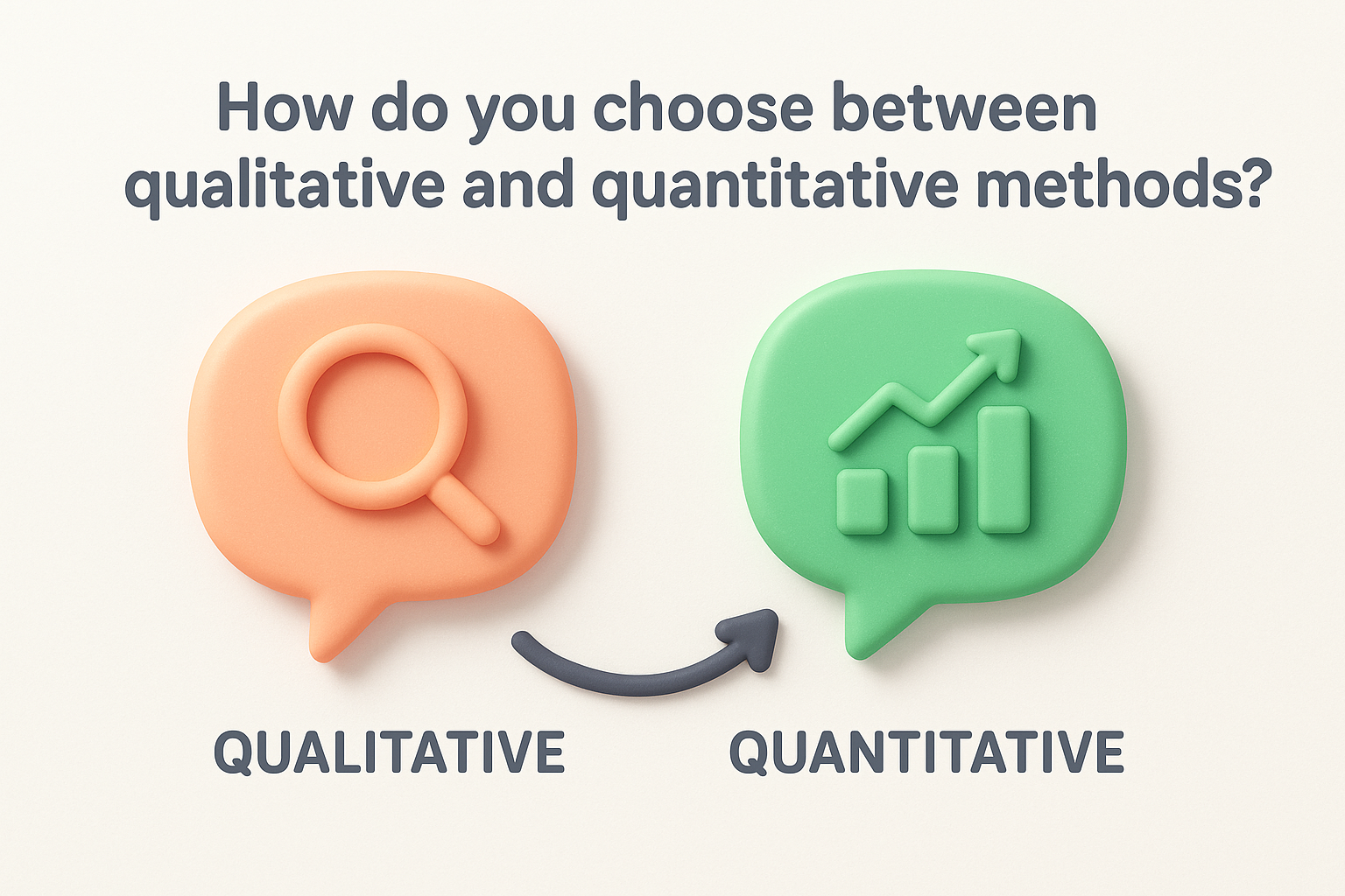 4. How do you choose between qualitative and quantitative methods?