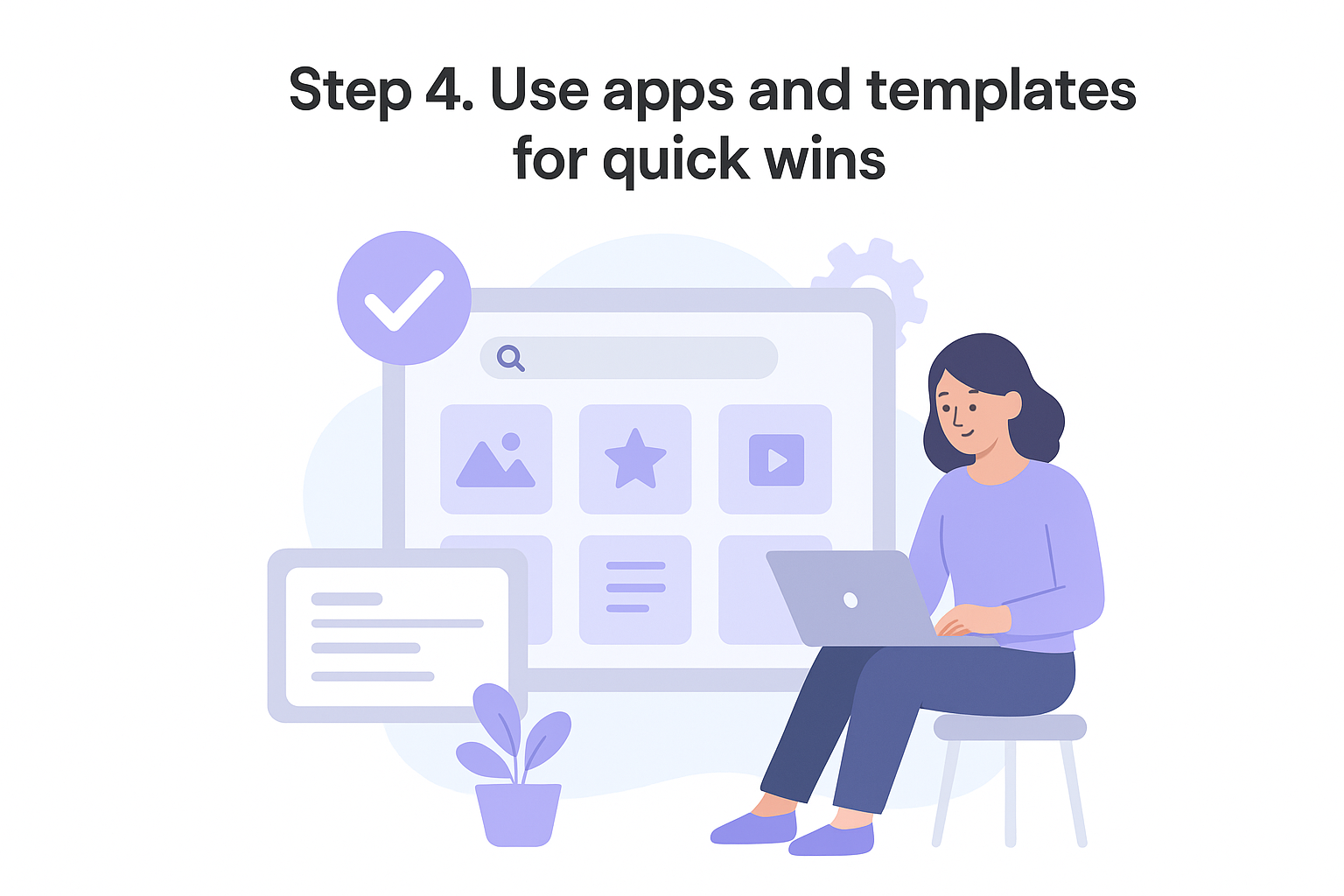 Access the app library