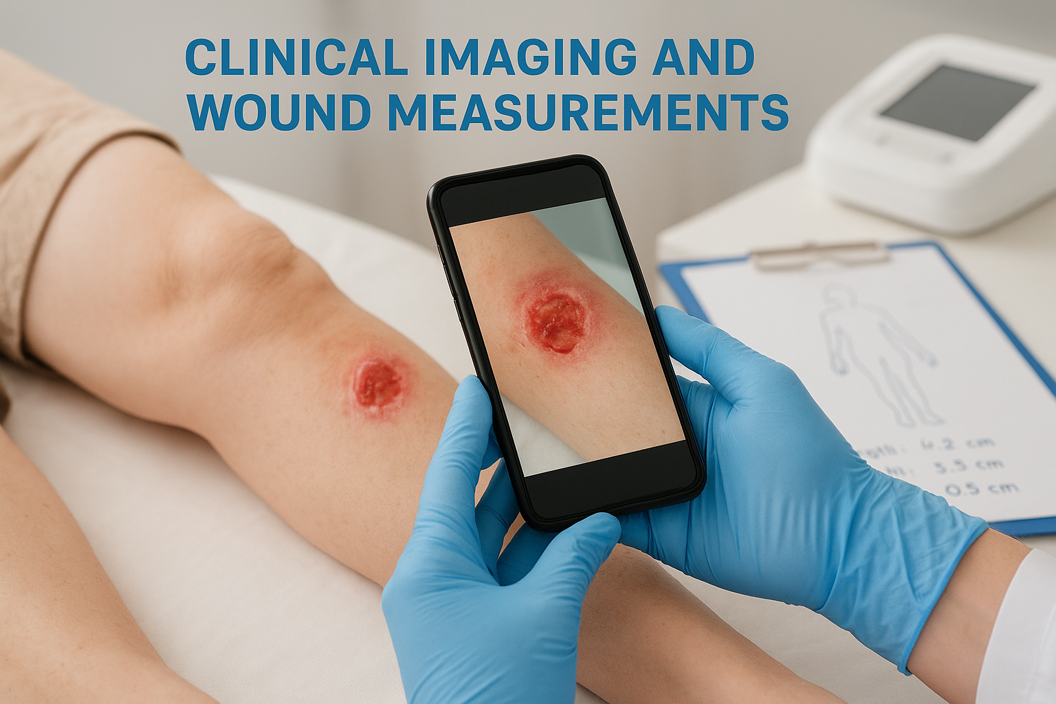 Clinical imaging and wound measurements