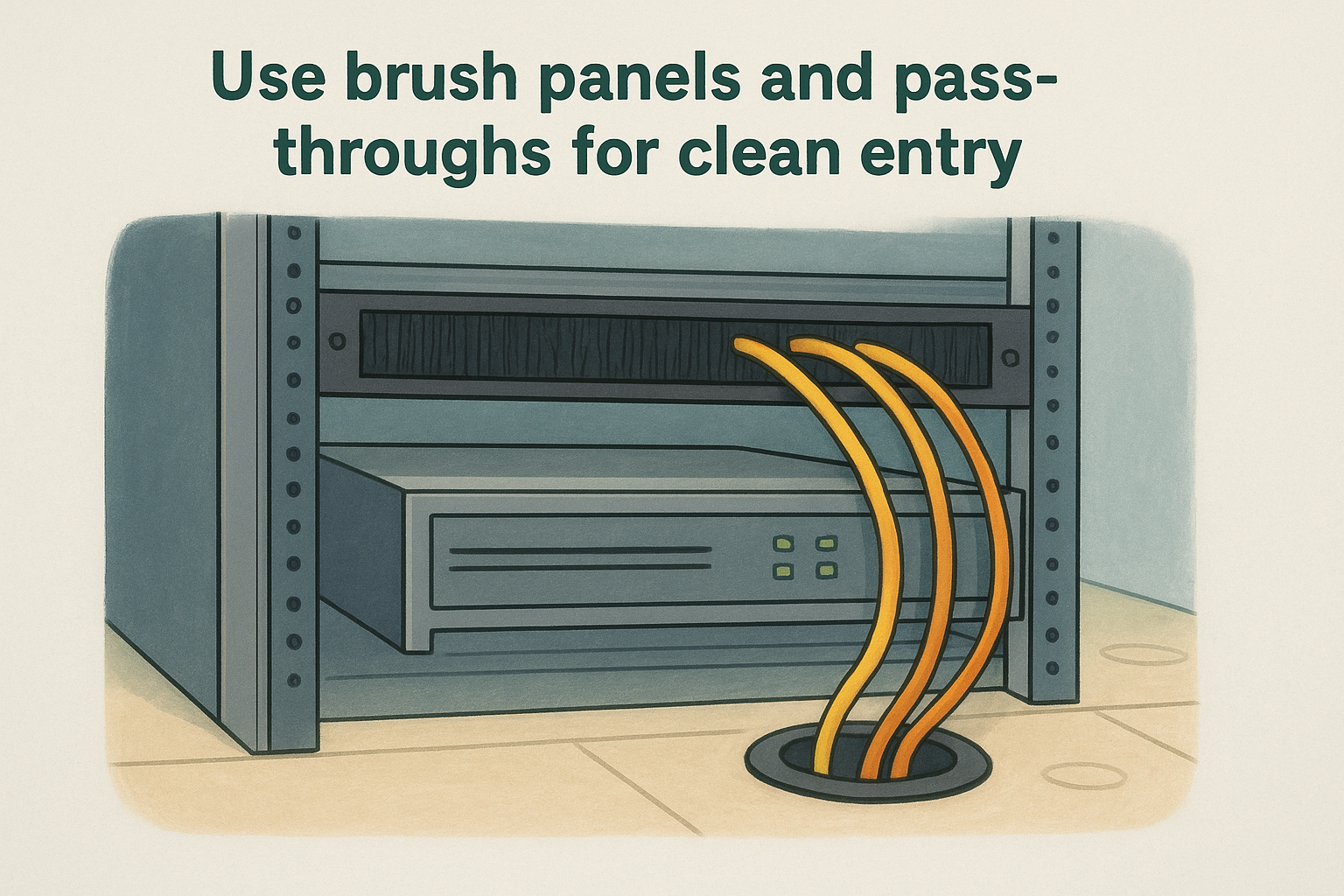 10. Use brush panels and pass-throughs for clean entry