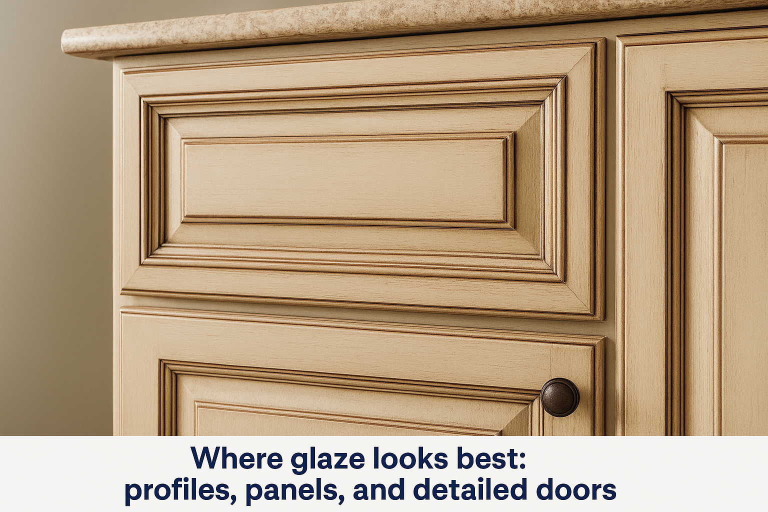 Where glaze looks best: profiles, panels, and detailed doors