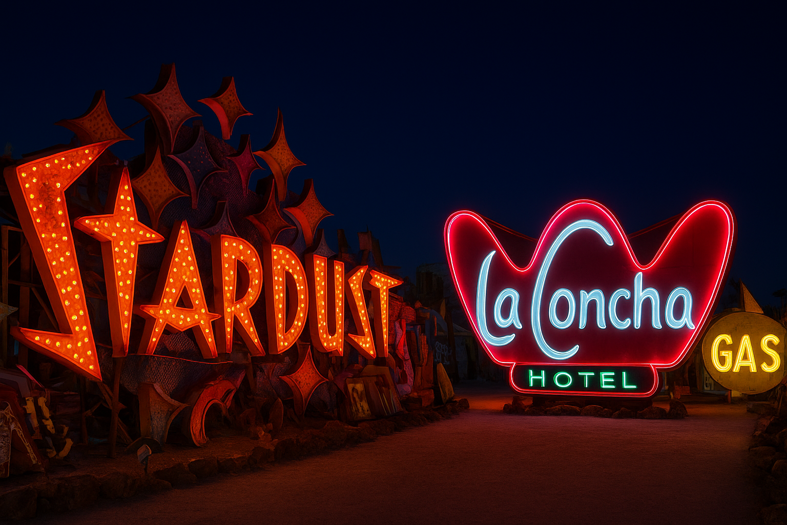 6. Tour the Neon Museum at night