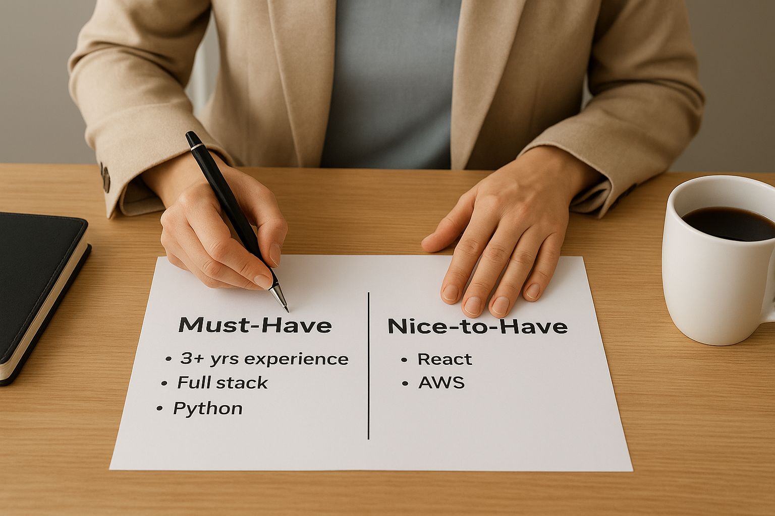 How to define must-haves vs nice-to-haves