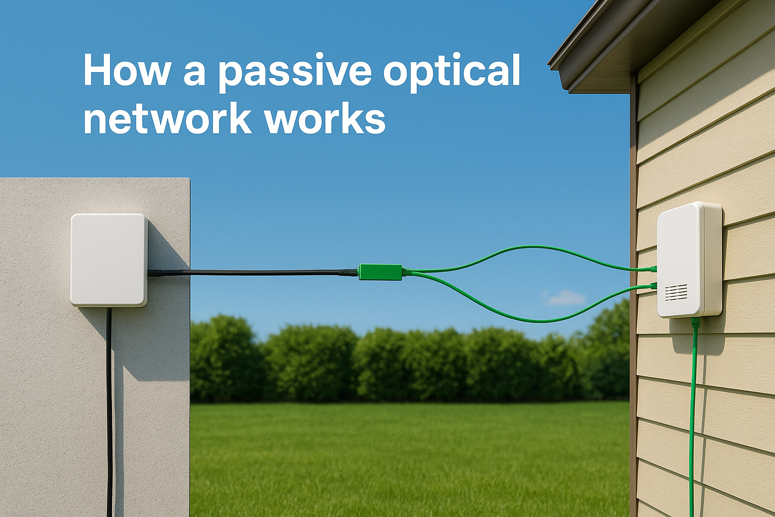 How a passive optical network works