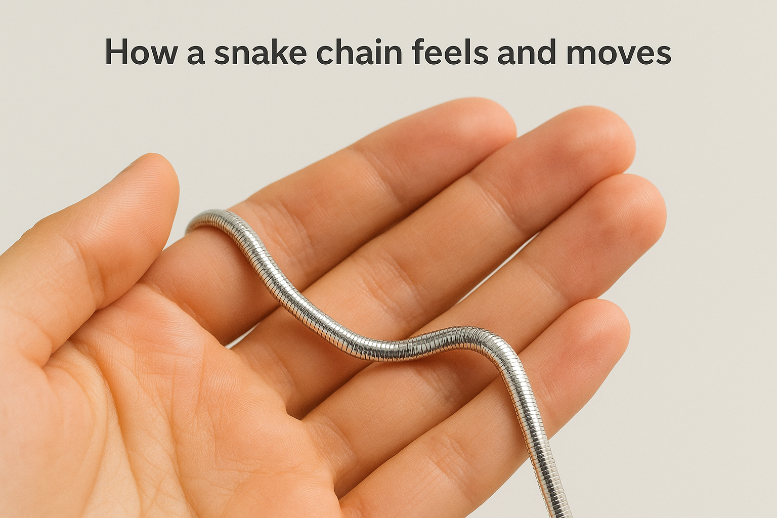 How a snake chain feels and moves