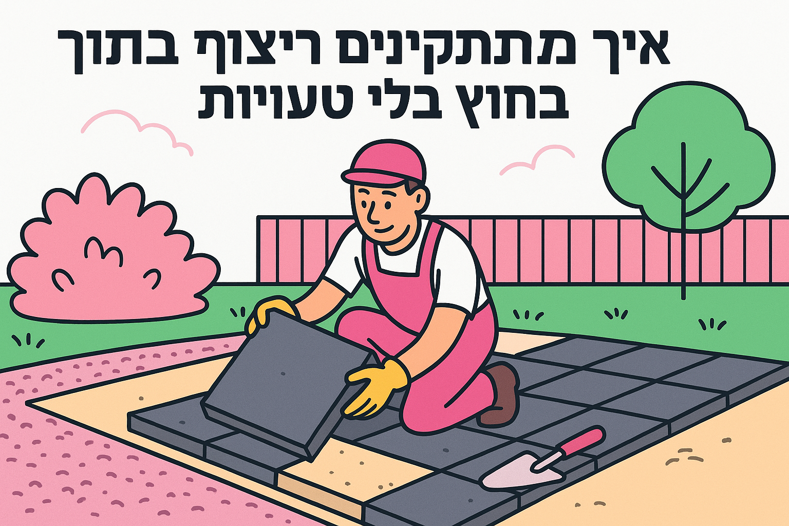 איך מתקינים ריצוף בזלת בחוץ בלי טעויות