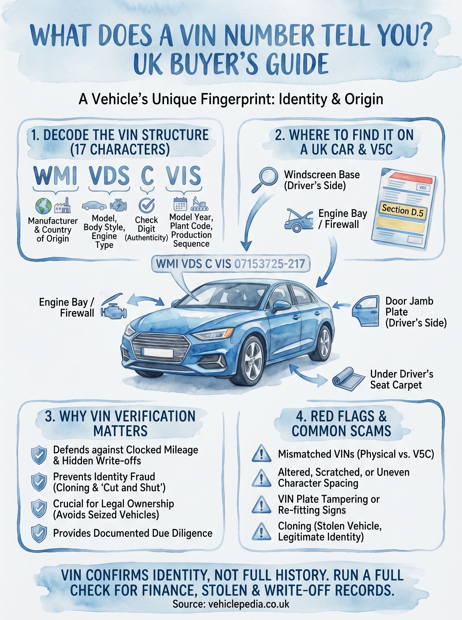 what does a vin number tell you infographic