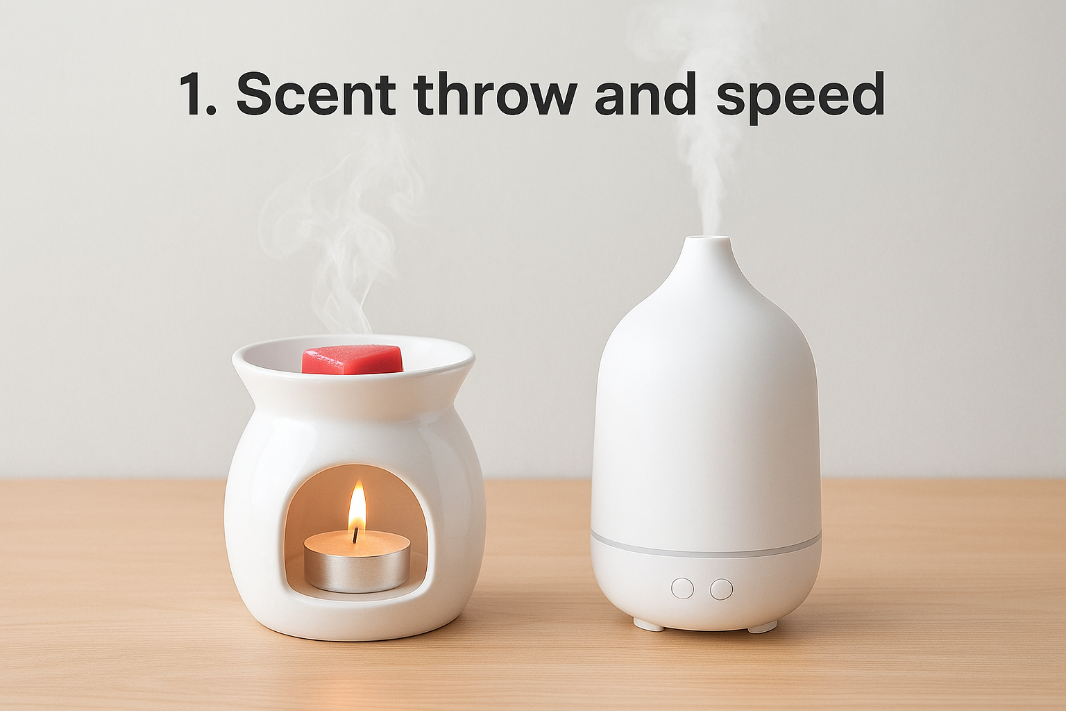 1. Scent throw and speed
